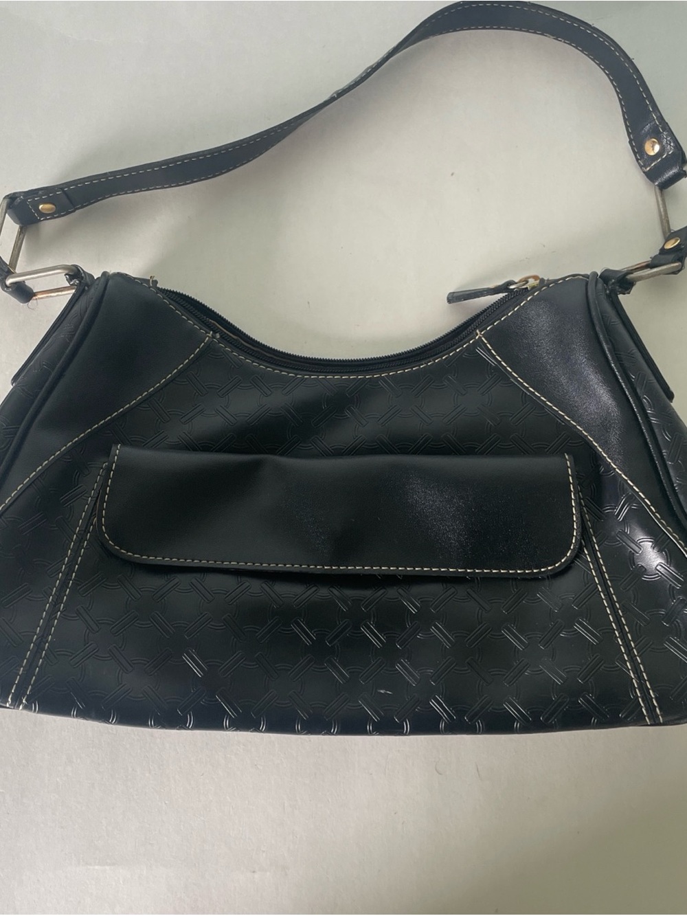 Crazy Horse Purse Black/brown  Liz  Claiborne Company Handbag Shoulder Bag